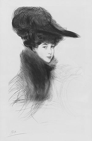 La Duchesse de Marlborough, Consuelo Vanderbilt, by Helleu, 1901