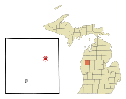 Location of Luther, Michigan
