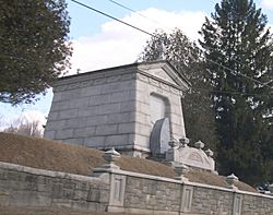 The historic Laurel Glen Mausoleum in Shrewsbury