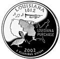 Louisiana quarter, reverse side, 2002