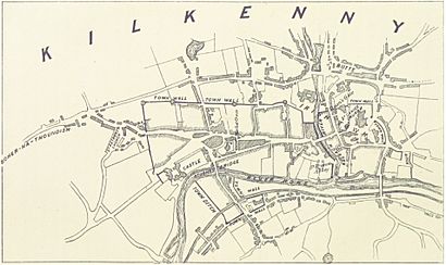 MURPHY(1883) p345 Map of Kilkenny