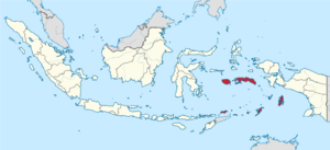 Location of Maluku in Indonesia