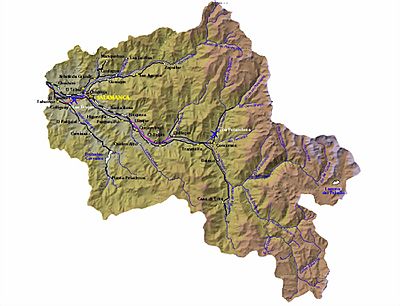 Map of Salamanca, Chile