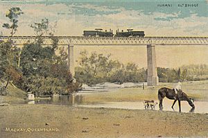 Mirani railway bridge, circa 1910