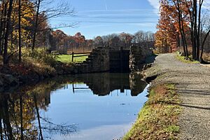 Morris Canal, Lock 2 East - looking northwest