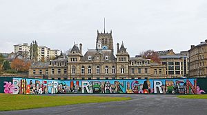 Mural at the Bradford Urban Garden (5th November 2010) 001