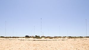 Naval Communication Station Harold E. Holt VLF transmitter masts