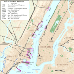 New York City Railroads ca 1900