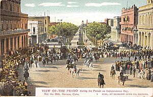 Paseo del Prado in Havana in 1920