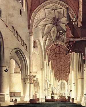 Pieter Janszoon Saenredam Interior of the Church of St Bavo in Haarlem
