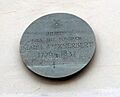 Plaque marking Maria Fitzherbert's tomb