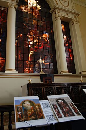 QRpedia - East Window 2 - St Pauls Birmingham
