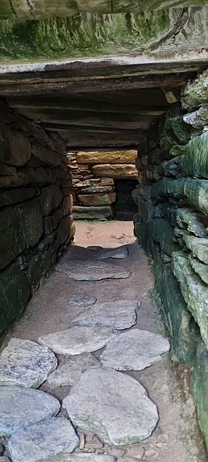 Quoyness chambered cairn entrance