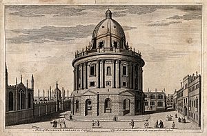 Radcliffe Camera, Oxford; panoramic view with All Soul's Col Wellcome V0014214