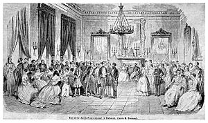 Reception at Palatul Domnesc, 1843