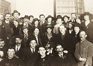 Release party for Constance Markievicz, 1919