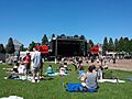 Rock the Garden stage, June 2014