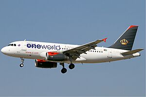 Royal Jordanian Airbus A319 Oneworld livery KvW