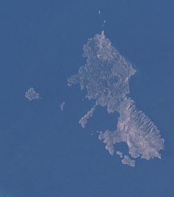 Skyros from space