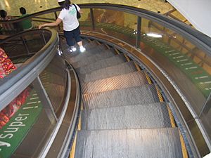 Spiral escalator