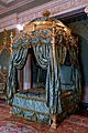 State Bed by Thomas Chippendale, 1773, carved and gilt wood, silk damask, State Bedroom - Harewood House - West Yorkshire, England - DSC01808