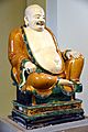 Stoneware figure of Budai, Ming Dynasty, 15th century CE, from China. The British Museum
