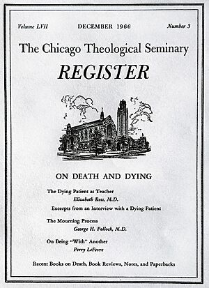 The Chicago Theological Seminary - On Death & Dying Article - December, 1966