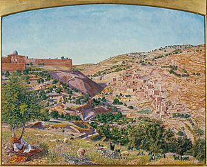 Thomas Seddon - Jerusalem and the Valley of Jehoshaphat from the Hill of Evil Counsel - Google Art Project