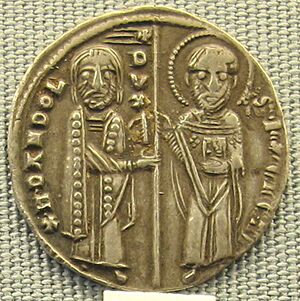 Venezia, grosso da 26 denari (matapan) di enrico dandolo, 1192-1205