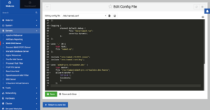 Webmin 2.010 - BIND Config Editor