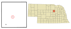 Location of Bartlett, Nebraska