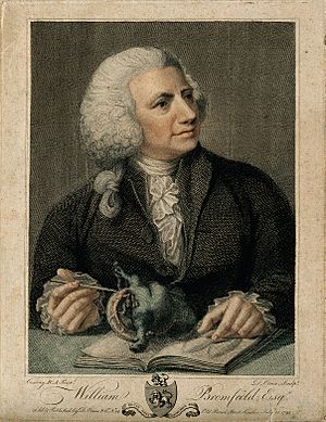 William Bromfield. Coloured engraving by D. Orme, 1792, afte Wellcome V0000785