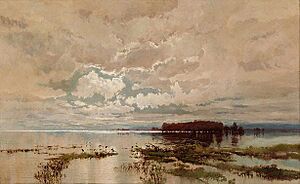 William Piguenit - The Flood in the Darling 1890