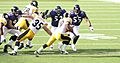Willie Parker runs the ball against the Ravens