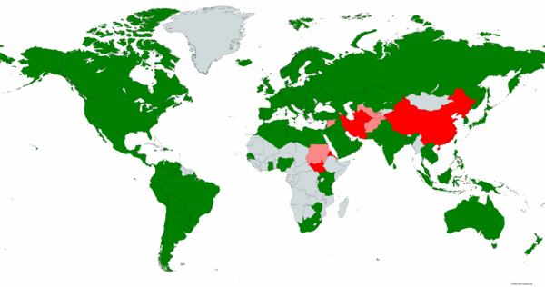 YouTube world map May 2016 Update