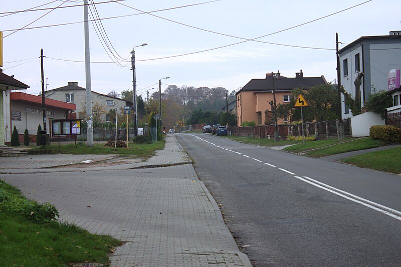 Zwonowice, hlavní silnice