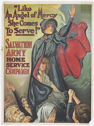 ""Like An Angel of Mercy She Comes To Serve!" Salvation Army Home Service Campaign." - DPLA - 0d7e7b2958eac1d3bcc59045a6abb276 (cropped)