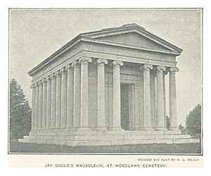 (King1893NYC) pg522 JAY GOULD'S MAUSOLEUM, AT WOOOLAWN CEMETERY