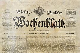 021895 7 Bielitz-Biala'er Wochenblatt, 1895 - cropped