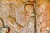 18. Detail. The facade of the rock-cut tombs of Qizqapan, Sulaymaniyah Governorate, Iraqi Kurdistan. Probably Achaemenid (6th-5th century BCE) rather than Median.jpg