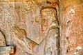 18. Detail. The facade of the rock-cut tombs of Qizqapan, Sulaymaniyah Governorate, Iraqi Kurdistan. Probably Achaemenid (6th-5th century BCE) rather than Median