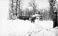 1917 - Camp Crane Main Entrance during Winter Snowstorm Allentown PA
