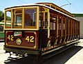 Adelaide type B tram no 42 at Tramway Museum, St Kilda