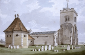 AilesburyMausoleum MauldenChurch Bedfordshire Watercolour Early19thC