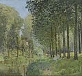 Alfred Sisley - Rest along the Stream. Edge of the Wood - Google Art Project