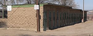 Arkansas Valley Fairgrounds adobe stables 6
