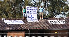 Asylum seekers on the roof of Villawood Immigration Detention Centre 2