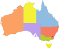 Australia Color Map