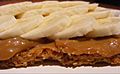 Banoffee pie layers, February 2008