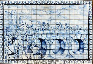 Batalha de D. Afonso Henriques junto àponte romana em Sacavém